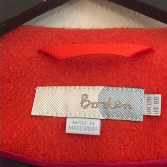 Boden Bright Red Wool Blazer - Picture 2 of 5